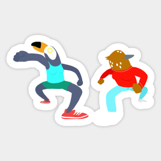 Minimal Tuca and Bertie Sticker